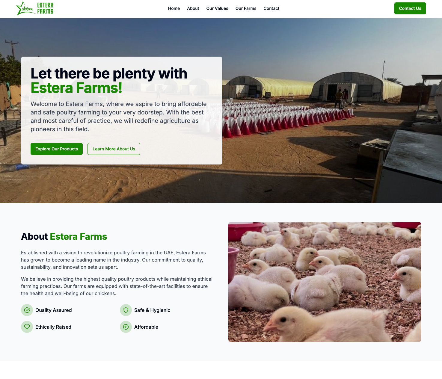 EsteraFarms.ae | Management App secondary